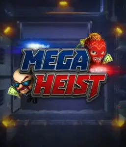 Enter the action-packed world of the Mega Heist game by Relax Gaming, highlighting mischievous characters ready to execute a big score. This image portrays the intensity of the heist with its striking logo and an ominous vault backdrop. Perfect for those who enjoy adventure-themed slots, providing a thrilling adventure. 